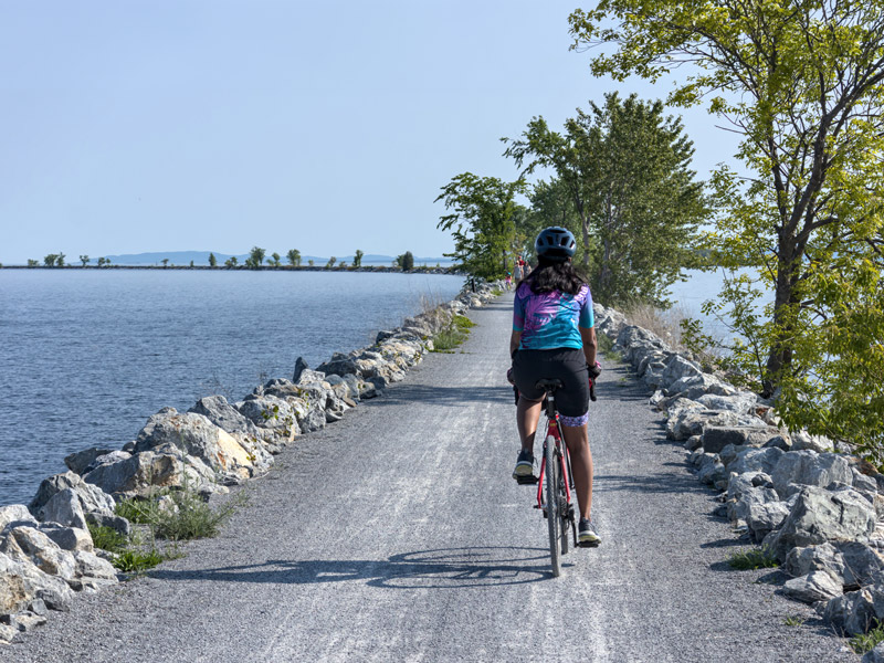 Biking the Colchester Causeway/Island Line Trail in Summer