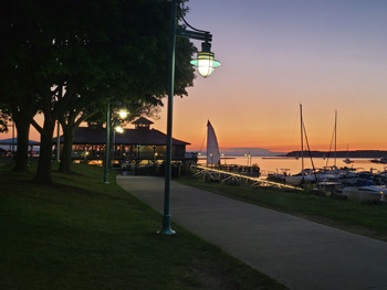 Burlington Boathouse on Lake Champlain