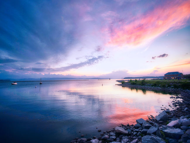 Sunset at the Burlington Waterfront Park