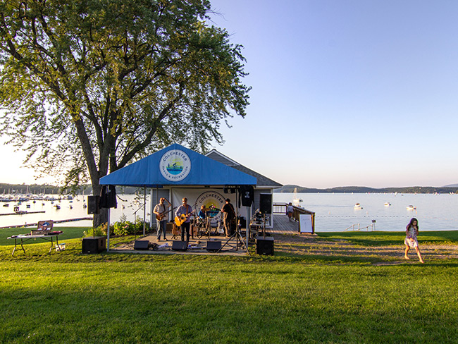 Summer Concerts at Bayside Park on Mallets Bay in Colchester