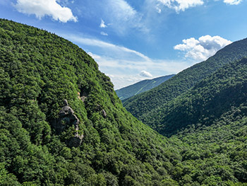 Smugglers Notch in summer