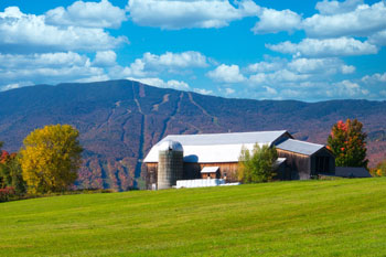 Sugarbush Resort in Fall scene